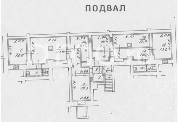 Планировка офиса 518 м², 1 этаж, Жилое здание «Кутузовский пр-т, 30/32»